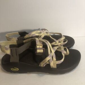 Chaco ZX2 Classic Women's Size 9US Toe Loop Water Sport Sandals Yellow Purple